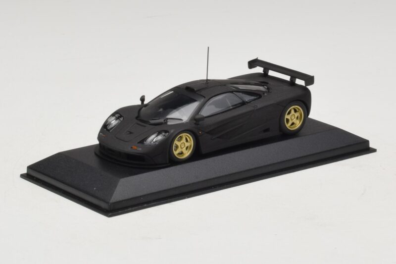 McLaren F1 GTR Prototype Negru Mat Cu Jante Aurii Minichamps 1:43 McLaren F1 GTR Prototype Negru Mat Cu Jante Aurii Minichamps 1:43 MCLAREN008 Metal