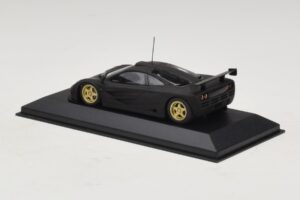 McLaren F1 GTR Prototype Negru Mat Cu Jante Aurii Minichamps 1:43 MCLAREN008 Metal - imaginea 2 din 4