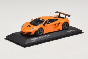 McLaren MP4-12C GT3 Street Portocaliu Minichamps 1:43 437121399 Metal - imaginea 2 din 4