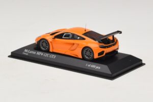 McLaren MP4-12C GT3 Street Portocaliu Minichamps 1:43 437121399 Metal - imaginea 3 din 4