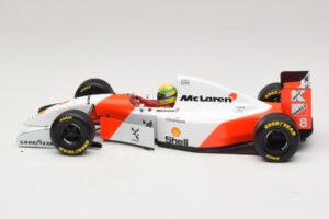 McLaren MP4/8 Ford #8 A. Senna Winner European GP 1993 Minichamps 1:18 540931818 Metal - imaginea 4 din 7