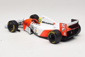 McLaren MP4/8 Ford #8 A. Senna Winner European GP 1993 Minichamps 1:18 540931818 Metal - imaginea 5 din 7