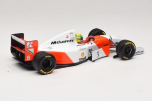 McLaren MP4/8 Ford #8 A. Senna Winner European GP 1993 Minichamps 1:18 540931818 Metal - imaginea 6 din 7