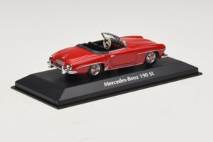 Mercedes 190 SL Roșu Maxichamps 1:43 940033131-O Metal - imaginea 2 din 4