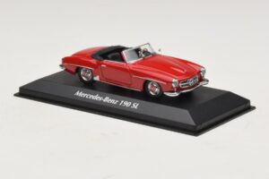 Mercedes 190 SL Roșu Maxichamps 1:43 940033131-O Metal - imaginea 3 din 4