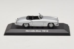 Mercedes 190 SL W121 Argintiu Maxichamps 1:43 940033130 Metal