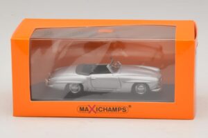 Mercedes 190 SL W121 Argintiu Maxichamps 1:43 940033130 Metal - imaginea 4 din 4