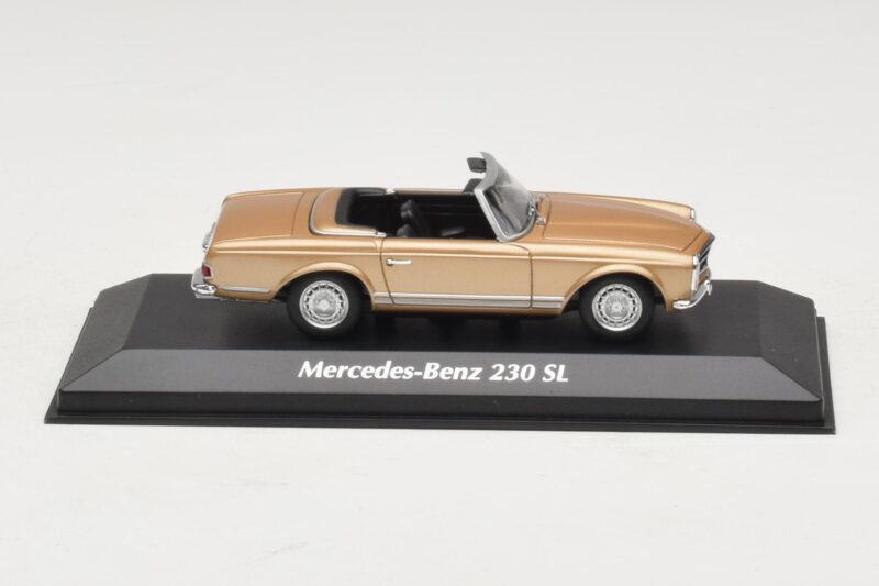 Mercedes 230 SL W113 Auriu Metalizat Maxichamps 1:43 Mercedes 230 SL W113 Auriu Metalizat Maxichamps 1:43 940032230 Metal