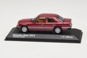 Mercedes 230E W124 Roșu Metalizat Minichamps 1:43 400037001 Metal