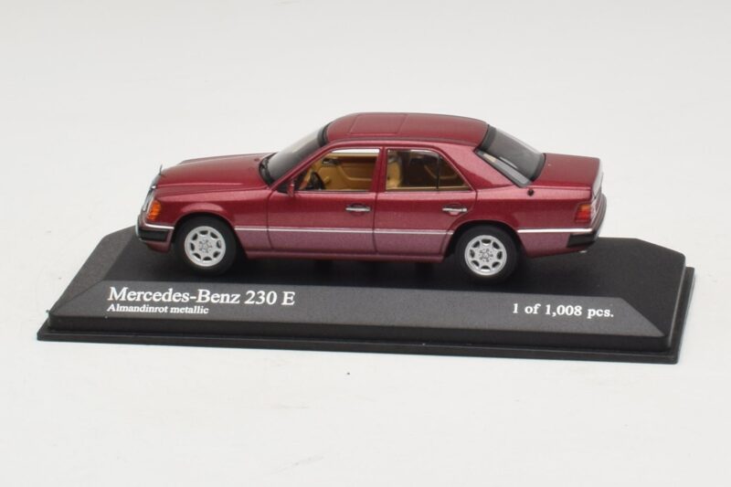 Mercedes 230E W124 Roșu Metalizat Minichamps 1:43 400037001 Metal