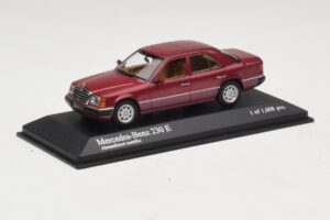 Mercedes 230E W124 Roșu Metalizat Minichamps 1:43 400037001 Metal - imaginea 2 din 4