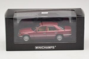 Mercedes 230E W124 Roșu Metalizat Minichamps 1:43 400037001 Metal - imaginea 4 din 4