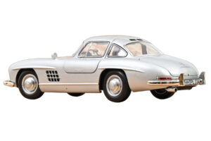 Mercedes 300 SL W198 Gullwing Argintiu Norev 1:18 183857 Metal - imaginea 3 din 5
