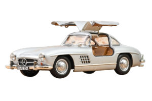 Mercedes 300 SL W198 Gullwing Argintiu Norev 1:18 183857 Metal - imaginea 5 din 5