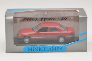 Mercedes 300D W124 Turbo Roșu Minichamps 1:43 3210 Metal - imaginea 4 din 4