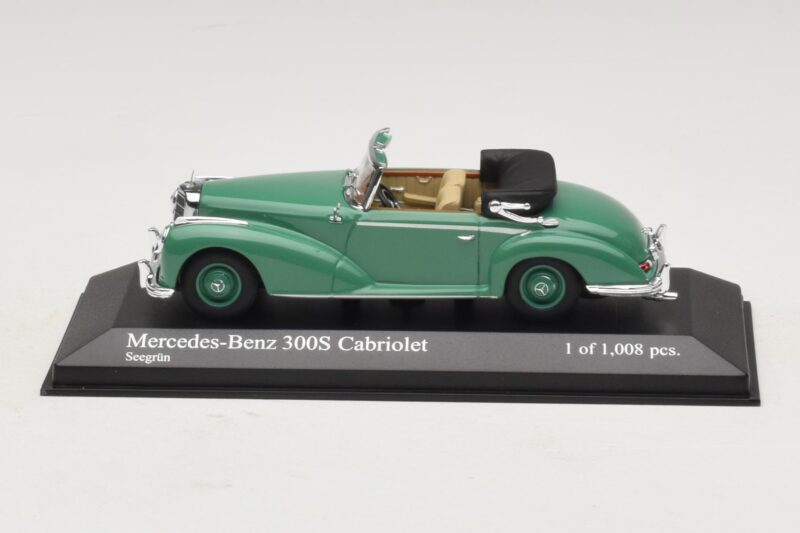 Mercedes 300S Cabriolet Verde Minichamps 1:43 Mercedes 300S Cabriolet Verde Minichamps 1:43 430032335 Metal