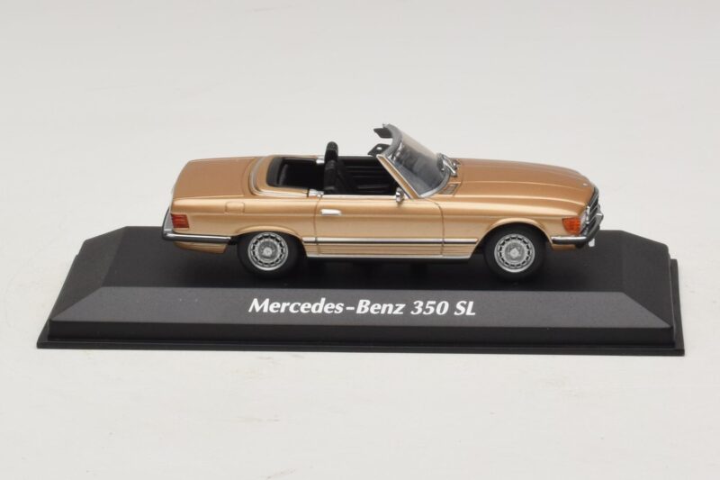 Mercedes 350 SL R107 Auriu Maxichamps 1:43 Mercedes 350 SL R107 Auriu Maxichamps 1:43 940033431 Metal
