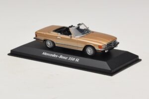 Mercedes 350 SL R107 Auriu Maxichamps 1:43 940033431 Metal - imaginea 3 din 4