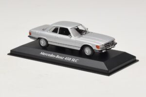 Mercedes 450 SLC C107 Argintiu Maxichamps 1:43 940033421 Metal - imaginea 3 din 4