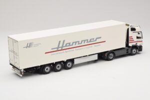 Mercedes Actros 1844LS Koffersattelzug Hammer Aachen Minichamps 1:43 499039105 Metal - imaginea 2 din 6