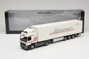 Mercedes Actros 1844LS Koffersattelzug Hammer Aachen Minichamps 1:43 499039105 Metal - imaginea 6 din 6