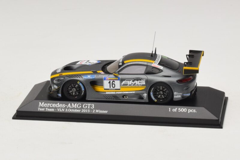 Mercedes AMG GT3 Test Team #16 VLN Winner 3 October 2015 Minichamps 1:43 Mercedes AMG GT3 Test Team #16 VLN Winner 3 October 2015 Minichamps 1:43 437163016 Metal