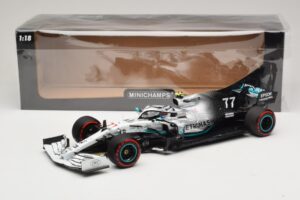 Mercedes AMG Petronas W10 #77 V. Bottas German GP 2019 Minichamps 1:18 110191177 Metal - imaginea 6 din 7