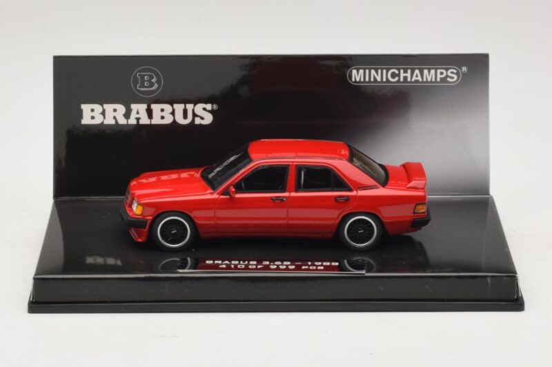 Mercedes Brabus 3.6S 190E W201 Roșu Minichamps 1:43 Mercedes Brabus 3.6S 190E W201 Roșu Minichamps 1:43 437032600 Metal