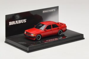Mercedes Brabus 3.6S 190E W201 Roșu Minichamps 1:43 437032600 Metal - imaginea 2 din 5
