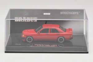 Mercedes Brabus 3.6S 190E W201 Roșu Minichamps 1:43 437032600 Metal - imaginea 4 din 5