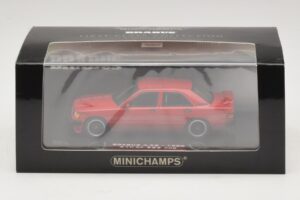 Mercedes Brabus 3.6S 190E W201 Roșu Minichamps 1:43 437032600 Metal - imaginea 5 din 5