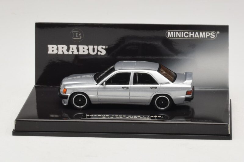 Mercedes Brabus 3.6S 190E W201 Argintiu Minichamps 1:43 Mercedes Brabus 3.6S 190E W201 Argintiu Minichamps 1:43 437032604 Metal