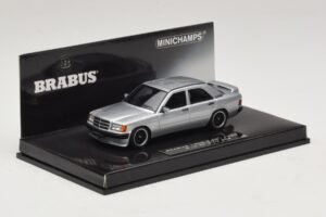 Mercedes Brabus 3.6S 190E W201 Argintiu Minichamps 1:43 437032604 Metal - imaginea 2 din 5