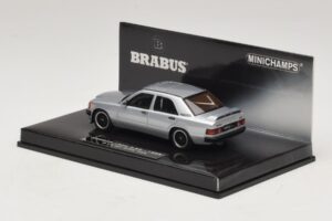 Mercedes Brabus 3.6S 190E W201 Argintiu Minichamps 1:43 437032604 Metal - imaginea 3 din 5