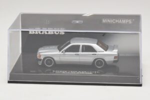 Mercedes Brabus 3.6S 190E W201 Argintiu Minichamps 1:43 437032604 Metal - imaginea 4 din 5