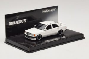 Mercedes Brabus 3.6S 190E W201 Alb Minichamps 1:43 437032602 Metal - imaginea 2 din 5