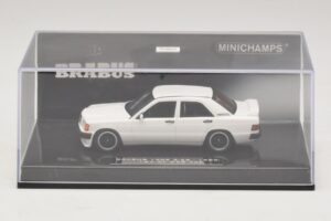 Mercedes Brabus 3.6S 190E W201 Alb Minichamps 1:43 437032602 Metal - imaginea 4 din 5