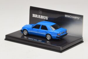 Mercedes Brabus 6.5 500E W124 Albastru Minichamps 1:43 437032502 Metal - imaginea 3 din 5