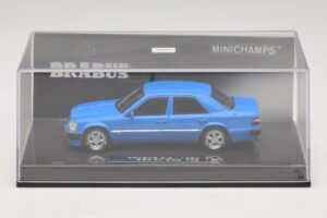 Mercedes Brabus 6.5 500E W124 Albastru Minichamps 1:43 437032502 Metal - imaginea 4 din 5