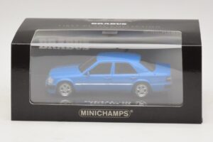 Mercedes Brabus 6.5 500E W124 Albastru Minichamps 1:43 437032502 Metal - imaginea 5 din 5