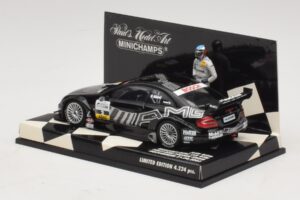 Mercedes CLK DTM #2 J. Alesi First DTM Podium Finish Hockenheim 2002 Minichamps 1:43 400023292 Metal - imaginea 3 din 4