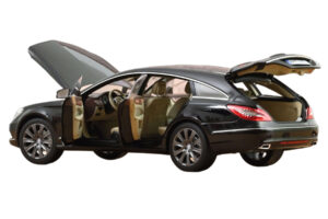 Mercedes CLS Shooting Brake X218 Obsidian Black Metallic Norev 1:18 183944 Metal - imaginea 2 din 3