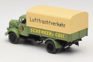 Mercedes L 3500 Camion cu Platformă Schenker Minichamps 1:43 439350028 Metal - imaginea 5 din 6
