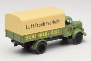 Mercedes L 3500 Camion cu Platformă Schenker Minichamps 1:43 439350028 Metal - imaginea 2 din 6