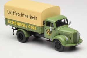 Mercedes L 3500 Camion cu Platformă Schenker Minichamps 1:43 439350028 Metal - imaginea 4 din 6