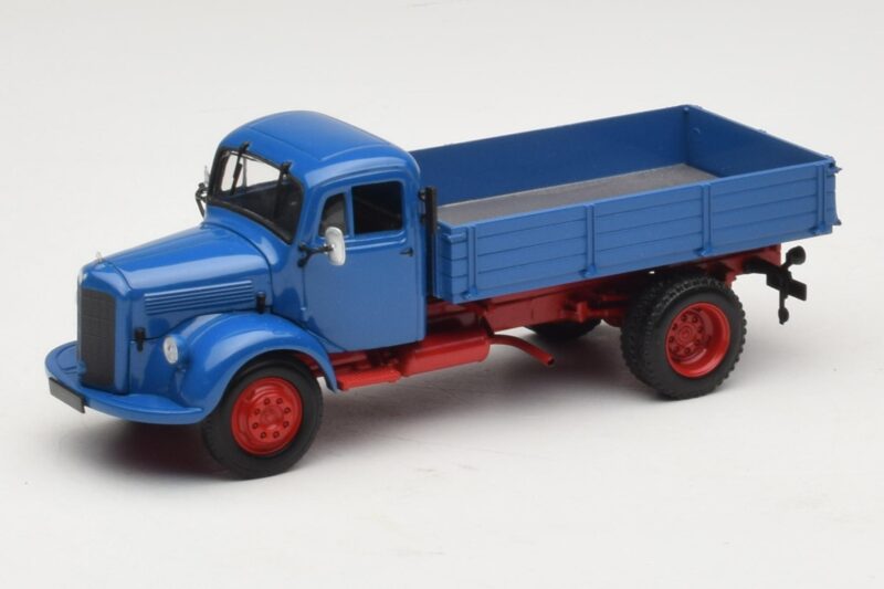 Mercedes L 3500 Camion Basculantă Albastru Roșu Minichamps 1:43 439350004 Metal