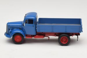 Mercedes L 3500 Camion Basculantă Albastru Roșu Minichamps 1:43 439350004 Metal - imaginea 3 din 6