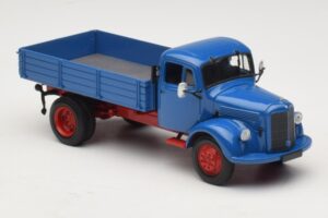 Mercedes L 3500 Camion Basculantă Albastru Roșu Minichamps 1:43 439350004 Metal - imaginea 4 din 6