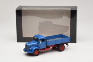 Mercedes L 3500 Camion Basculantă Albastru Roșu Minichamps 1:43 439350004 Metal - imaginea 6 din 6