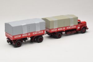 Mercedes L315 Pritschenzug Gustav Mauler Minichamps 1:43 499034720 Metal - imaginea 2 din 6